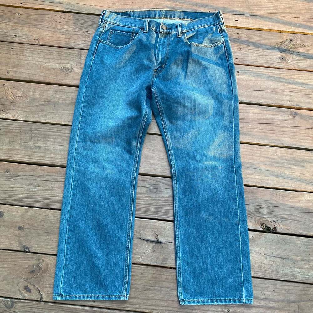 Levi's 559 Relaxed Straight Leg Blue Denim Jeans Men's 34x30